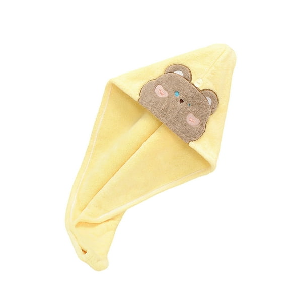 Hair Towel Rapid Drying Turban for Curly Hair Soft Fleece Towels Twist with Button for Women Kids Students