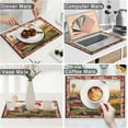 thumbnail image 6 of Rooster Placemats Set of 6 Chicken Farmhouse Table Mats Washable Place Mats for Home Party Indoor Kitchen Dining Table Decoration 12x18 Inch, 6 of 6