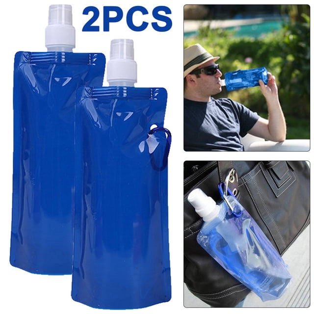 WDOplteas Bolsas Portátiles Plegables para Exteriores Portador para Picnic Y Acampada (700ml) 2 Uds.