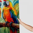thumbnail image 3 of Orinice Parrots Branch Leaves Bathroom Decor Set Colorful Luxurious Graphic Print Polyester Fabric Shower Curtain with Hooks 69x72, 3 of 7