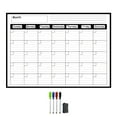 thumbnail image 2 of JingChun Dry Erase Calendar Kit- Magnetic Calendar for Refrigerator - Monthly Fridge Calendar Whiteboard with Thick Magnet Included 4 Marker & Eraser & Adhesive Hooks for Wall Hanging, 2 of 6