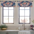 thumbnail image 4 of LALILO Kitchen Curtain Valance Colorful Autumn Tree With Rod Pocket Window Curtain 52"x 18" Set of 2, 4 of 7