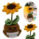 thumbnail image 5 of Interesante Planta en Maceta Tejida Hecha A Mano Muñeca Tejida Con Tarjeta (B) Planta en Maceta Con Girasol, 5 of 9