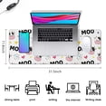 thumbnail image 5 of Long Mouse Pads for Desk,White Cow Moo Colorful Pattern Desk Mats on Top Of Desks, Desk Mouse Pad Extra Large with 3mm Non-Slip Base and Stitched Edge for Gaming,Office,Work,Home 31.5"x11.8", 5 of 6