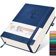 thumbnail image 1 of Cuaderno de diario rayado Ansopu tamaño B5 grande, 365 páginas, color azul oscuro, 1 of 6