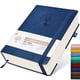 thumbnail image 1 of Cuaderno de diario rayado Ansopu tamaño B5 grande, 365 páginas, color azul oscuro, 1 of 6