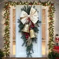 thumbnail image 2 of Christmas Door Cover Banner Corgi Dog Bow Bell Design Merry Christmas Banners Background for Winter Holiday Xmas Party Decoration, 2 of 9