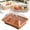 A, variant on Rectangle Imitation Rattan Bread Basket with Lid, Poly-Wicker Woven Fruit Serving Basket for Kitchen Party Restaurant Display