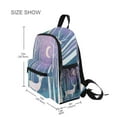 thumbnail image 3 of FORMRS School Backpack with Front Zippered Pocket 12" Student Travel Daypack, Purple Night Deer, 3 of 6