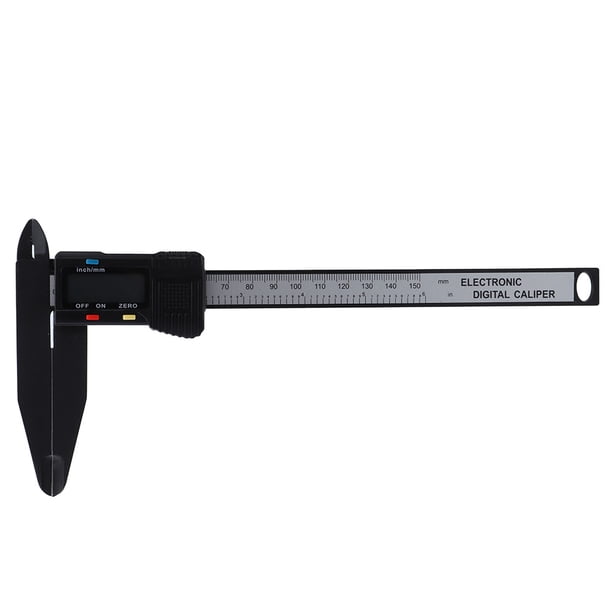 Calibrador electrónico digital de carbono de 150 mm/300 mm con herramienta de medición de mandíbula larga Calibrador electrónico de 150 mm
