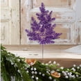 thumbnail image 3 of 25" Glitter Hemlock Spray: Purple, 3 of 5