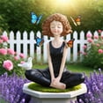 thumbnail image 1 of JJKBVCLO Statue de Yoga Fille Jardin Extérieur Résine Maison Bureau, 1 of 6