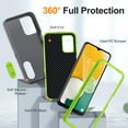 thumbnail image 2 of TECH CIRCLE for Samsung Galaxy A13 5G Case, Anti-Drop Hybrid Heavy Duty Protective Phone Cover Shockproof Rugged Military Bumper Tough Kickstand Cover for Samsung Galaxy A13 5G 6.5" 2021, Gray+Green, 2 of 8