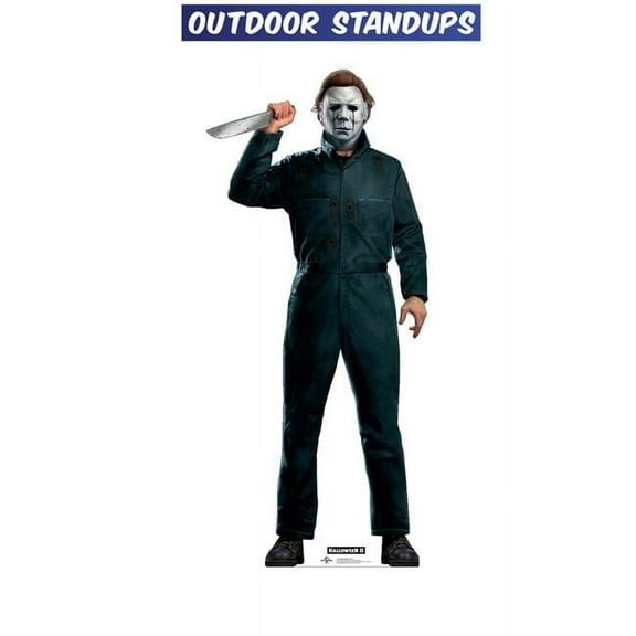 74 x 33 in. Michael Myers Knife Outdoor Standee Cardboard Cutout - Halloween II