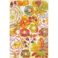 thumbnail image 1 of Unique Loom Tapis de Jardin Floral Lyon 4' x 6' Rectangle Ivoire/jaune, 1 of 1
