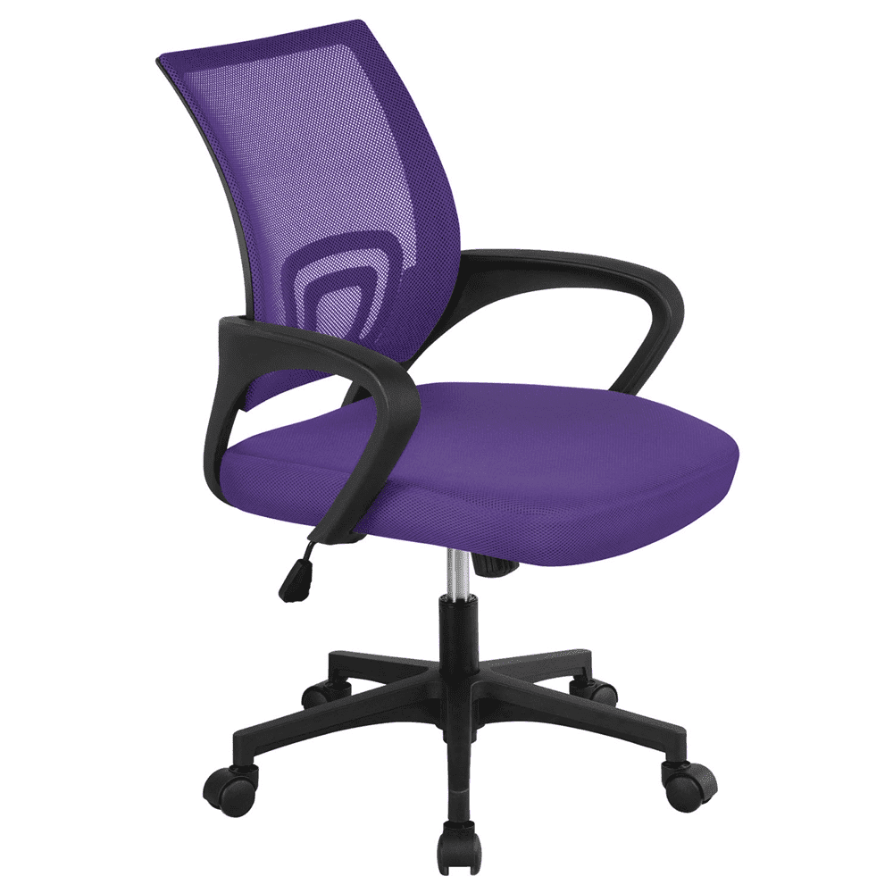 Urban Shop Office Chair, Acrylic and Metal Frame, Navy - Walmart.com