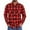 Red, variant on HAOMEILI Men's Button Down Regular Fit Long Sleeve Plaid Flannel Casual Shirts