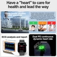thumbnail image 2 of Reloj inteligente BT Call Health Monitor Reloj inteligente Monitor de salud multifuncional Pantalla de alta claridad, 2 of 8