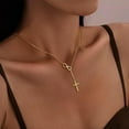 thumbnail image 5 of Turandoss 14K Gold Plated Cross Necklace for Women Faith Jewelry GiftsDainty 14K Gold Plated Plated Cross Pendant Necklace Cubic Zircon Infinity Necklaces for Women Her First Communion Gifts, 5 of 8