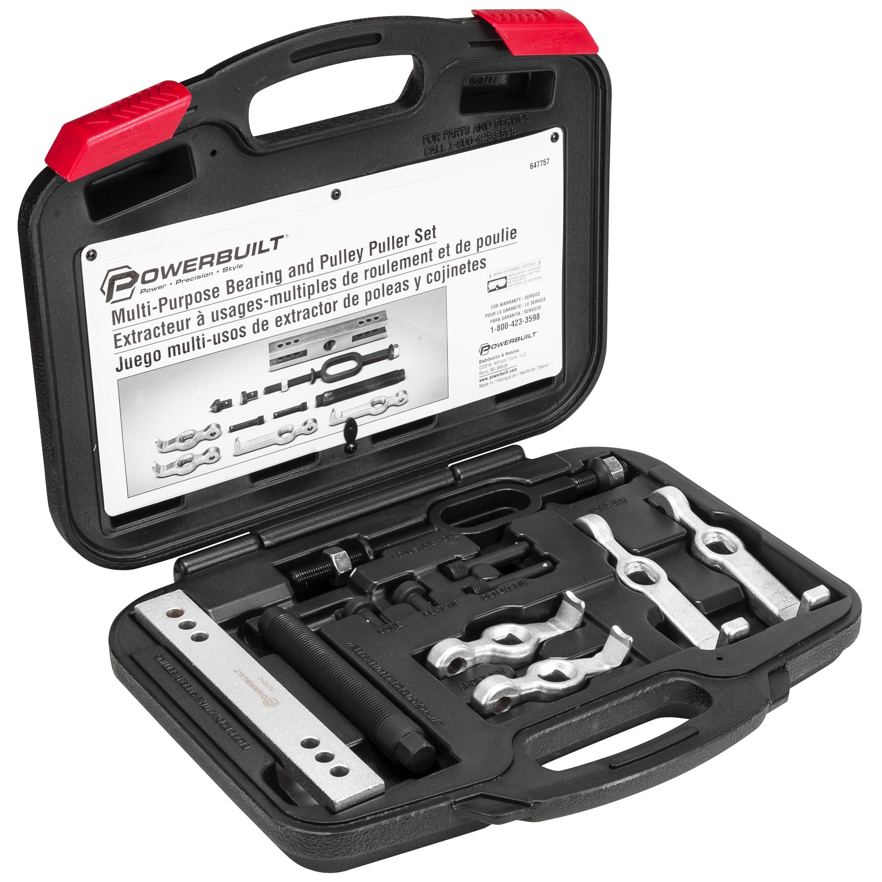 Powerbuilt Multi Purpose Bearing and Pulley Puller Kit - 647757