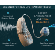 Eara Explore Li+ Bluetooth Rechargeable OTC Hearing Aids, Pair