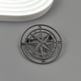 thumbnail image 3 of Jiibva Compass Brooch Pin, Compass NATO Collar Pin Stainless Steel Retro Compass Lapel Pin Souvenir Badge Brooch for Hat Clothes Backpack, 3 of 7