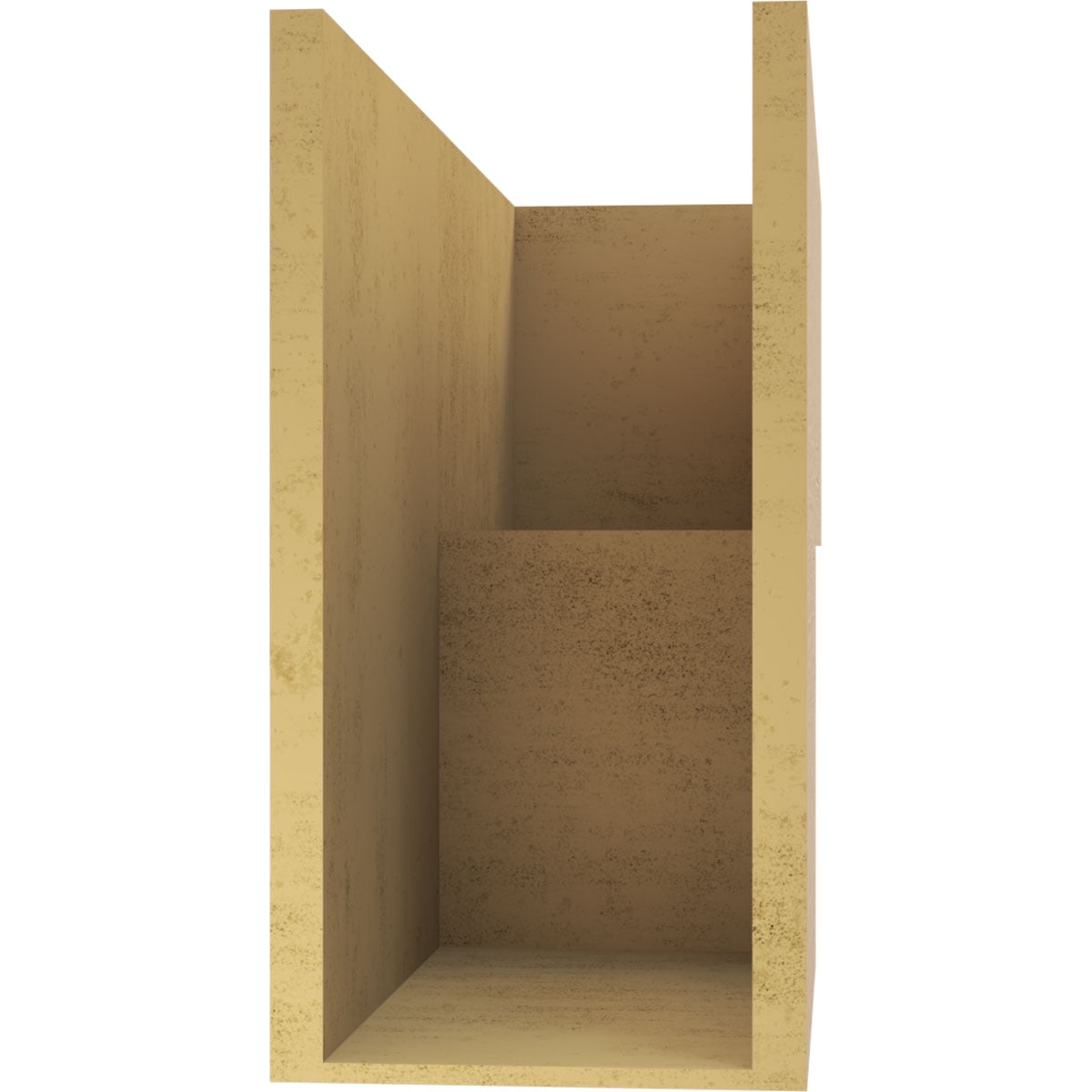 10"W x 30"D x 20"H Classic Chapel Hill Rough Cedar Woodgrain TimberThane Corbel, Primed Tan