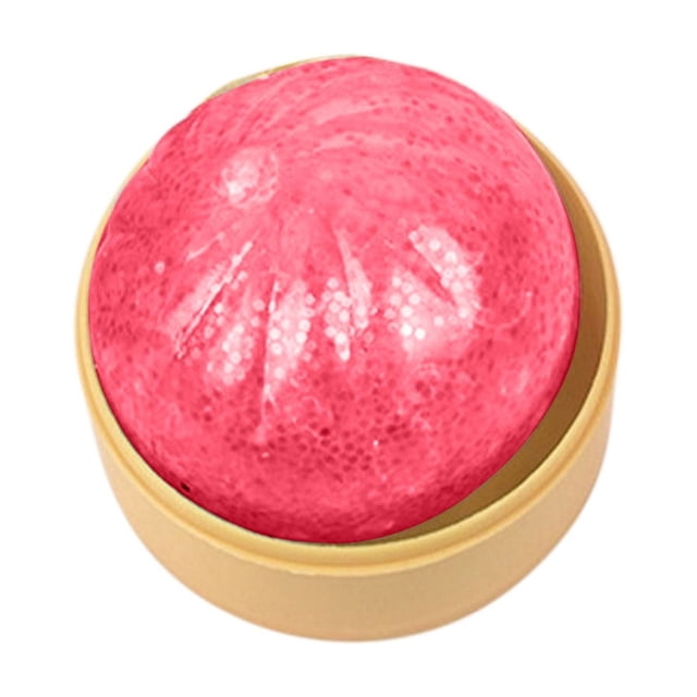 Big BunSensory Ball Toy with Basket - Large Soft Squishy Bao Dough Fidget, Glitter Silicone Decompression, PortableRelief Ball