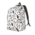 thumbnail image 1 of Disketp Cute Penguins Mochila de Lona Estampada, Mochila Escolar de Viaje Ligera para Estudiantes y Portátil-Medium, 1 of 5