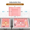 thumbnail image 3 of Organizador de cubiertos ukeetap extra grande expandible rosa, 3 of 8