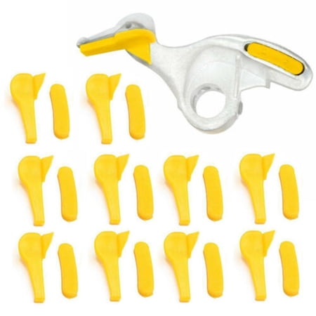 Blarkrus Yellow 12pcs Set Of Tire Changer Accessories Tire Changer Bird Head Pad Wheel Hub Protection Pad Plastic Protection Pad Tire Head Protection Cover