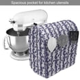 thumbnail image 2 of Luau Stand Mixer Cover, Vertical Branches of Hibiscus Plant Leaves and Blossoms Hawaii Floral Nature, Kitchen Appliance Organizer Bag Cover with Pockets, 5 Quarts, Night Blue and White, by Ambesonne, 2 of 4