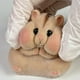 thumbnail image 5 of Juguete de hámster Squishy hecho a mano con silicona realista Taba, café, 5 of 7