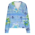 thumbnail image 5 of Cárdigan informal para mujer, chaqueta con botones estampados, abrigo de moda, blusa de poliéster para mujer, 5 of 5