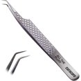 thumbnail image 1 of Curacoro Pince à Cils - Pince à Cils Professionnelle et de Précision à Pointe en Fibre pour Extensions de Cils, Pinces Multi-Formes et Usages pour le Volume, l'Isolation et les Cils Classiques (Argent, Tout le Flou), 1 of 8