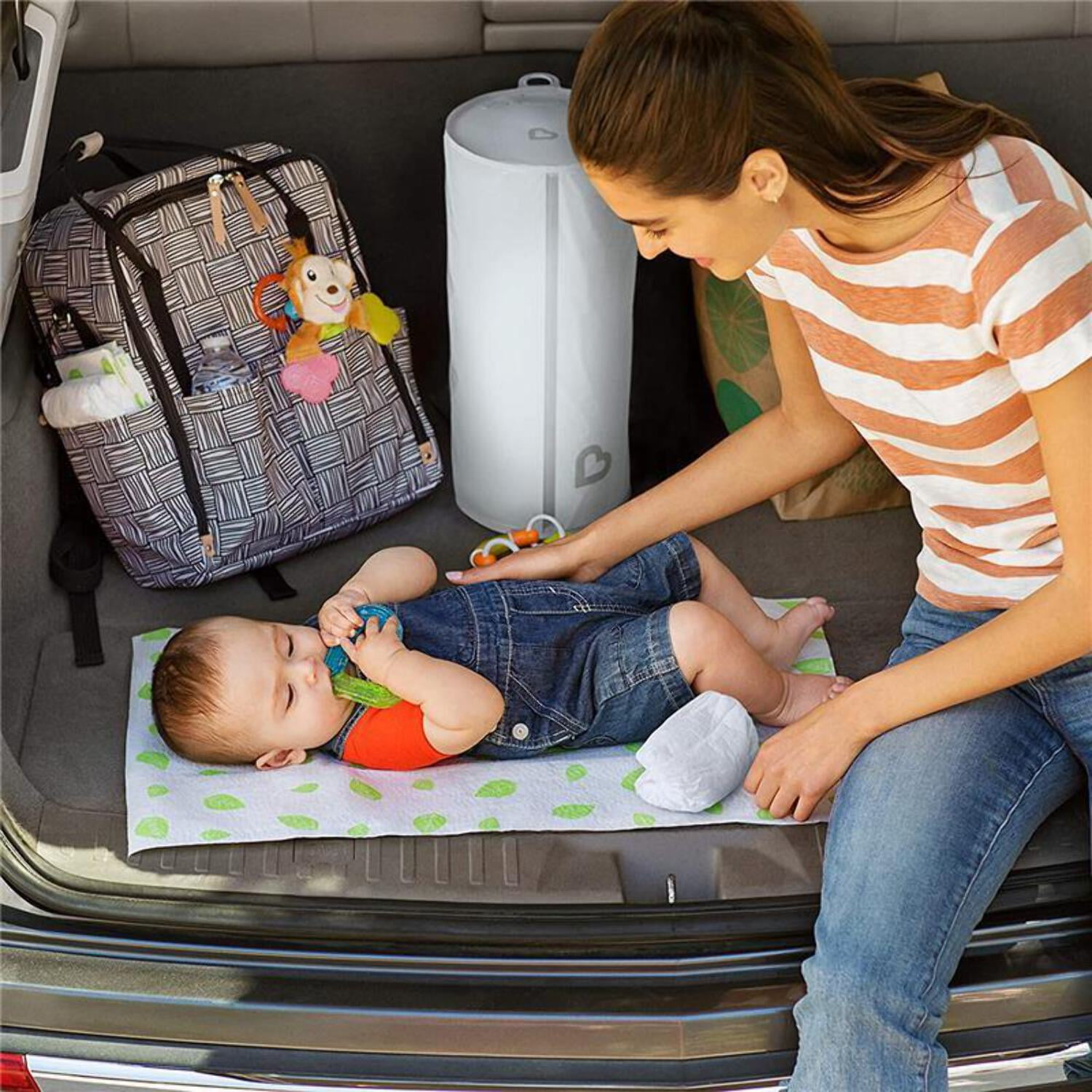 Munchkin® Toss™ Disposable Baby Diaper Pails, Holds 90 Newborn Diapers, 3 Pack, Unisex