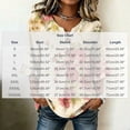 thumbnail image 3 of Ayolanni Button Down Shirts for Women Henley Floral 3/4 Sleeve V-Neck Blouse Loose Flutter Going Out Flowy Shirts Womens Spring Tops Multicolor L, 3 of 6