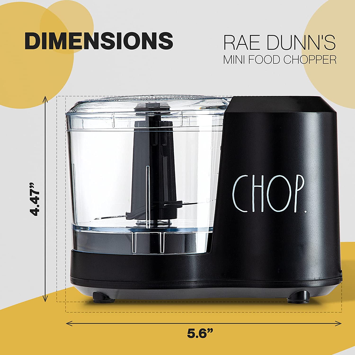 Rae Dunn Mini Food Processor, Food Chopper Small Kitchen Appliances 