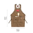 thumbnail image 3 of lanema Canvas for Cross Back Chef Aprons for Men Women with Large Pockets Adjustable St, 3 of 18