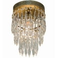 thumbnail image 6 of Meyda Tiffany 151126 Finnimore 6" Wide Semi-Flush Waterfall Ceiling Fixture - Brass, 6 of 7