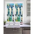 thumbnail image 2 of Window Privacy Film Blue Green Horse Stained Glass Window Film Decorative Sun Block Window Cover Abstract Oil Painting Animals Window Clings Static Adhesive Sticker for Bathroom 19.6"x39.3", 2 of 7