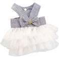 thumbnail image 3 of HQREA Dog Dresses Fashion Pet Dog Clothes Striped Mesh Puppy Dogs Princess Dresses, 3 of 5