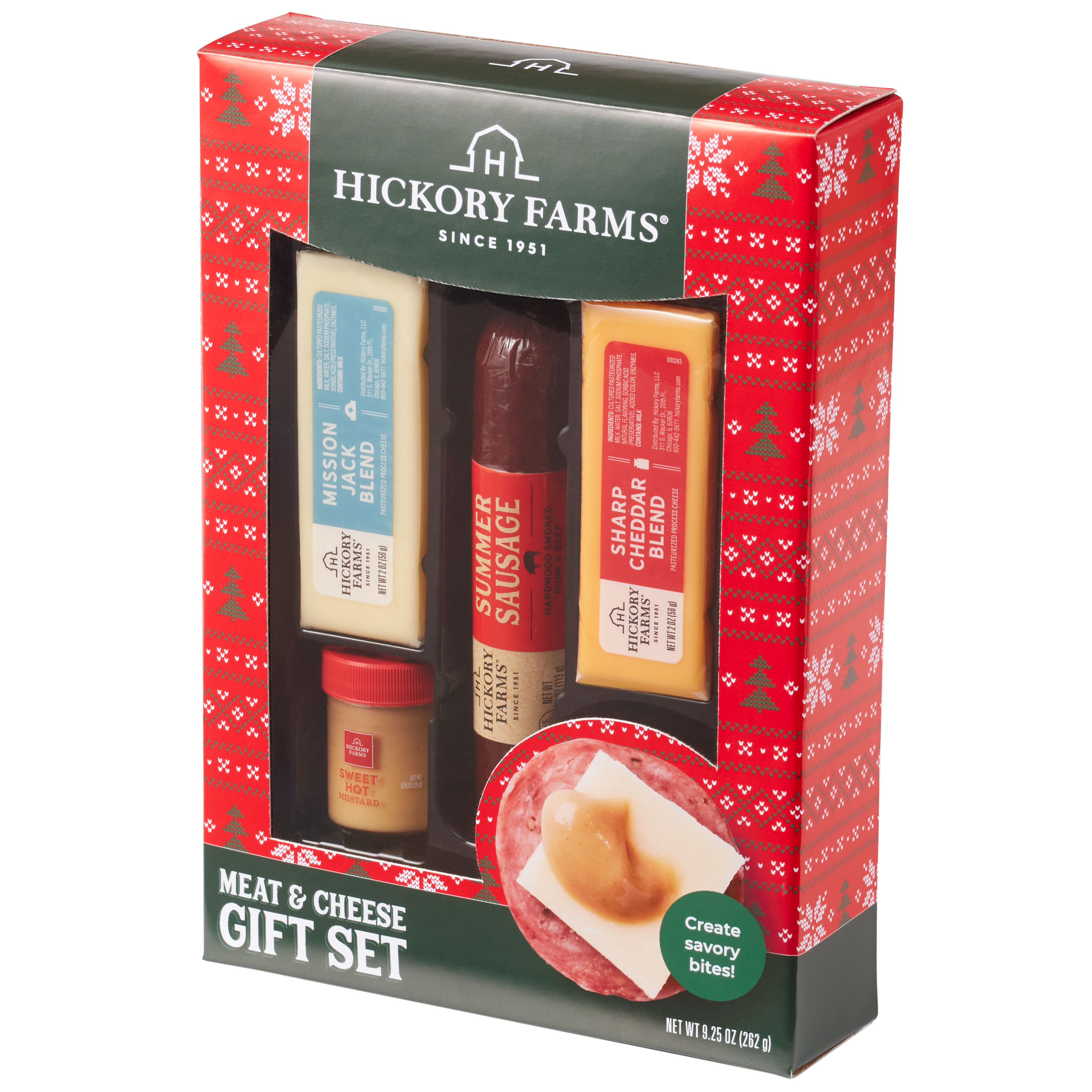 (2 pack) Hickory Farms $9.97 Meat & Cheese Gift Box Gourmet Charcuterie Set