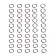 thumbnail image 1 of 50pcs Fishing Solid Stainless Steel Snap Split Ring Lure Tackle Connector New, 1 of 5
