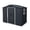 Black, variant on CarButler 8x4ft Metal Outdoor Storage Shed with Lockable Sliding Doors for Garden Backyard Patio Lawn White Black