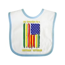 Inktastic My Grandpa is a Vietnam Veteran Boys or Girls Baby Bib