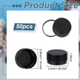 thumbnail image 6 of 50Pcs Plastic Bottle Caps Black Screw-On Caps 29.5mm Inner Diameter Bottle Jug Storage Cap Lids Black Plastic Tamper Seal Lids Replacement Caps Twist Cap, 6 of 9