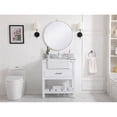 thumbnail image 6 of Elegant Decor Clement 30" MDF Single Bathroom Vanity with Backsplash in White, 6 of 8
