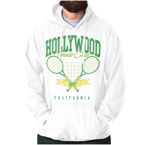 Retro Hollywood Tennis Club Poster Hoodie Sweatshirt Women Men Brisco Brands S