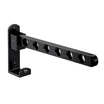 Ongmies Creative Stacking Clothes Rack Wall Mounted No-Punch Telescopic Clothes Rack with Folding Pole Bathroom Balcony Drying Rack, Clothes Racks